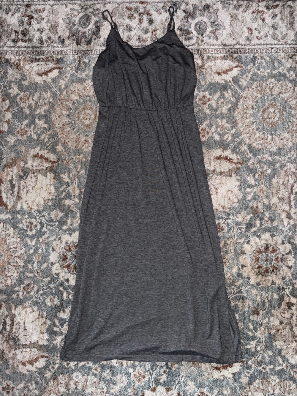 Women's Grey Sleeveless Maxi Dress - old Navy